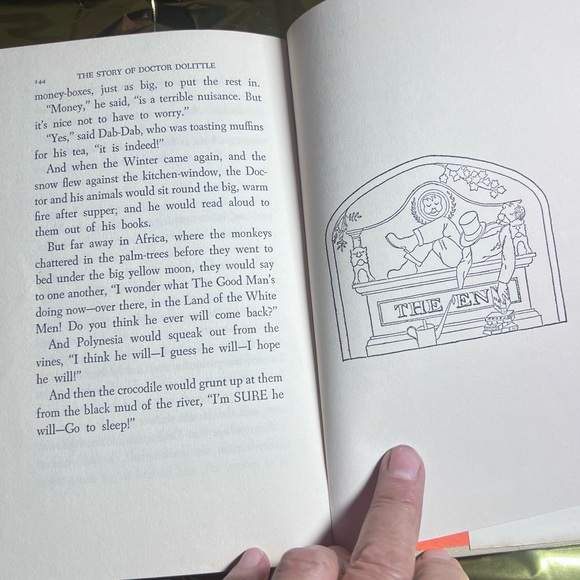 Vintage Story of Doctor Dolittle”Book with Illustrated Cover, Book Club Ed. 1948 - Picture 8 of 16